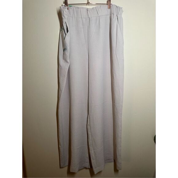 Hilary Radley Beige Pull On Wide Leg Pants Size XL New - Picture 3 of 7
